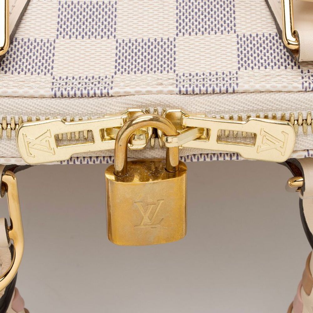 Louis Vuitton Damier Azur Braided Alma BB Satchel - Picture 8 of 12